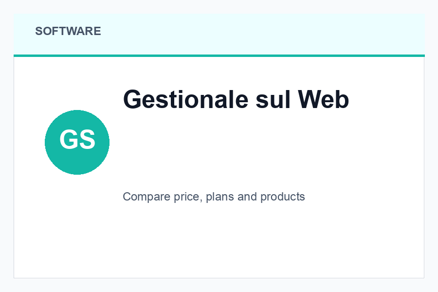 Gestionale sul Web