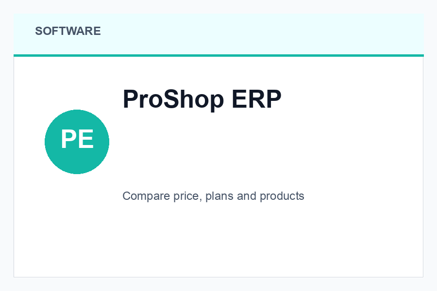 ProShop ERP